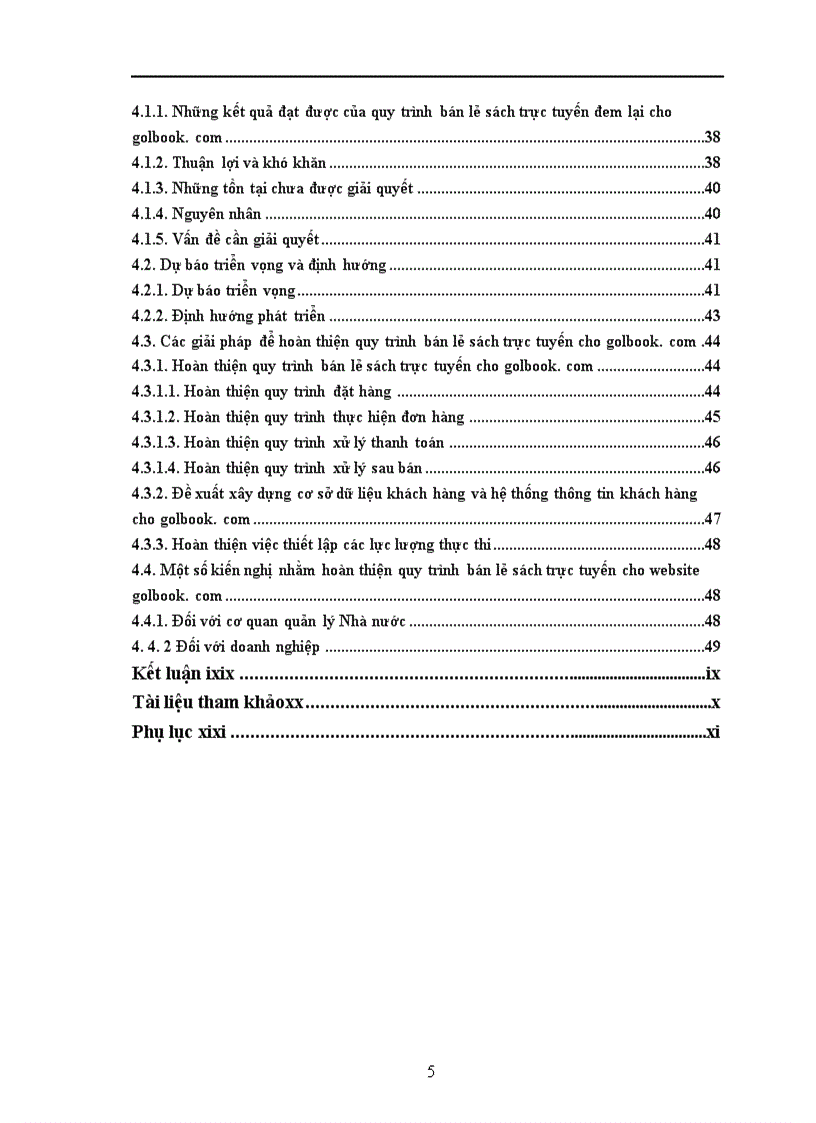 Hoàn thiện quy trình bán lẻ sách trực tuyến cho website golbook.com
