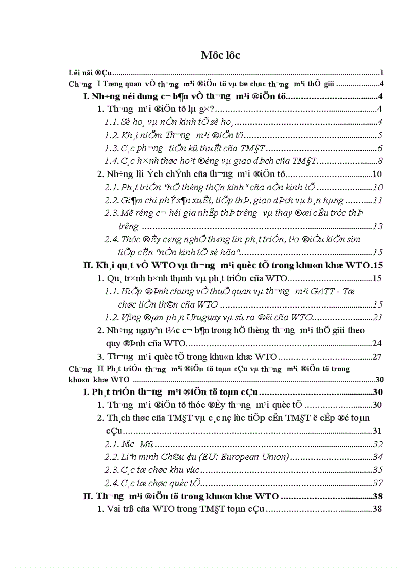 Thương mại điện tử toàn cầu trong khuôn khổ WTO và giải pháp đối với Việt Nam 1