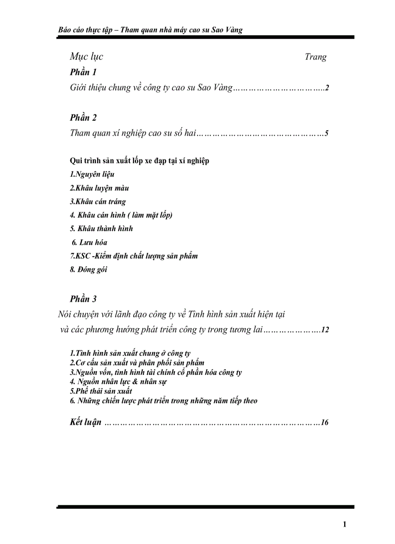 Tham quan nhà máy cao su Sao Vàng