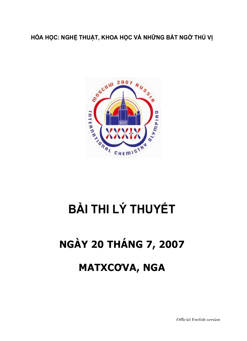 Đề thi icho39 lí thuyêt