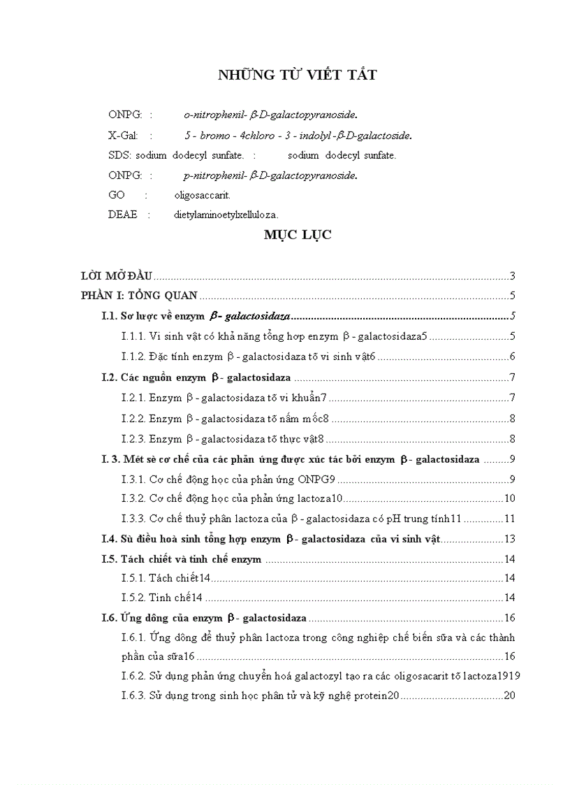 Khảo sát đặc tính và khả năng thu nhận enzym b galactosidaza từ vi khuẩn Sphingomonas paucimobilis BK16
