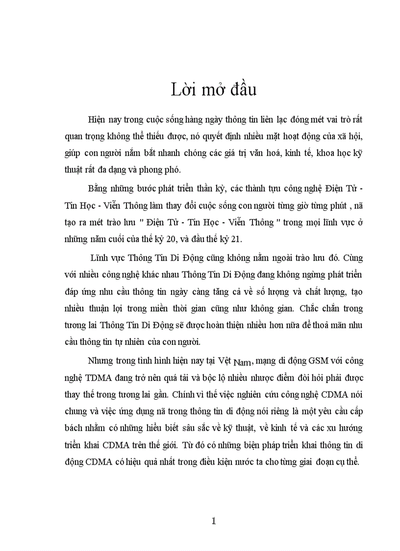Đồ án tốt nghiệp tại Đài GSM Trung tâm Dịch vụ viễn thông KV I