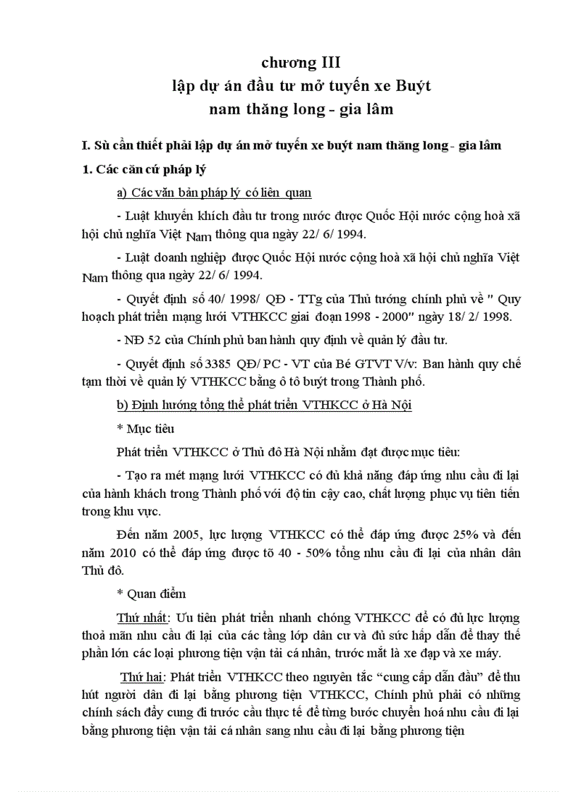 Phân tích thực trạng hoạt động VTHKCC của Hà Nội nói chung và của Xí nghiệp xe buýt