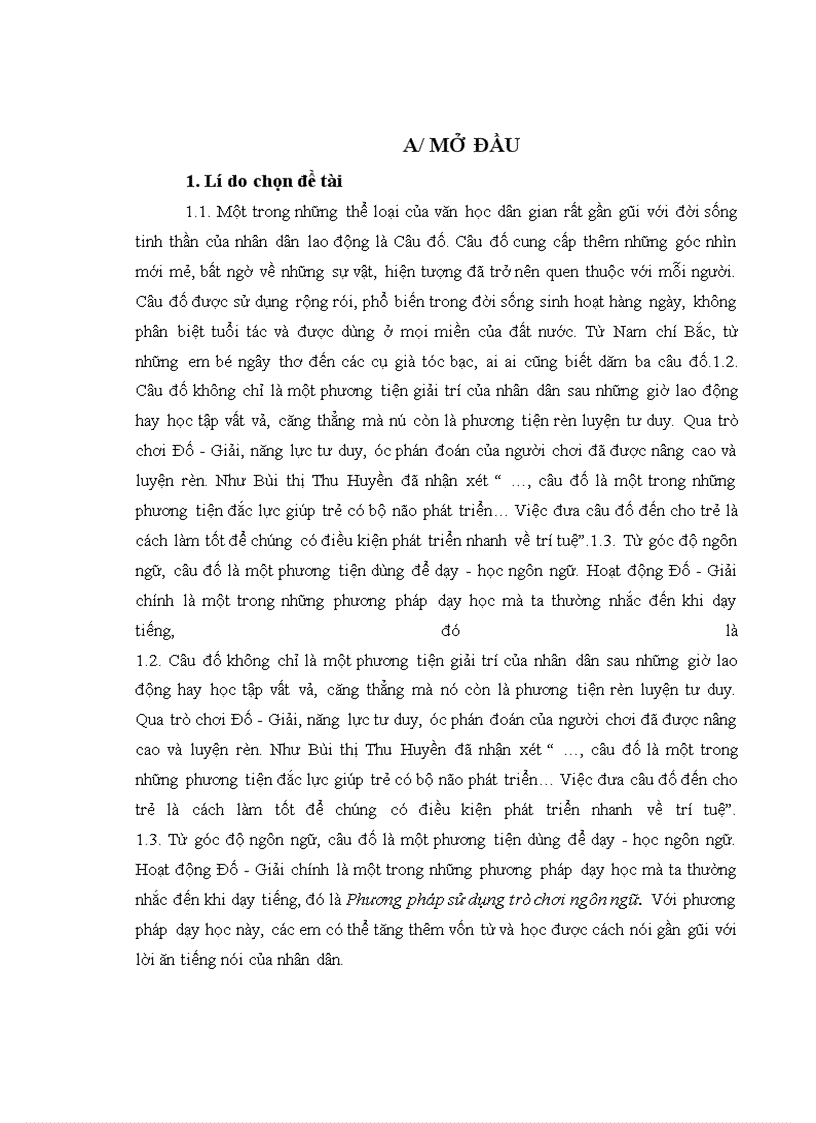 Phương pháp sử dụng trò chơi ngôn ngữ