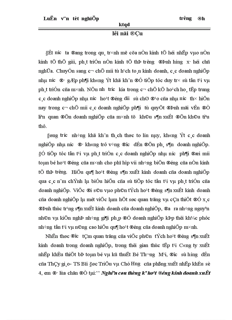 Nghiên cứu thống kê hoạt động kinh doanh xuất nhập khẩu của Công ty xuất nhập khẩu thiết bị toàn bộ và kỹ thuật Bộ Thương Mại giai đoạn 1998 2004 1