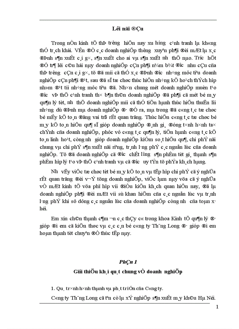 Cơ sở lý thyết về phân tích chi phí giá thành sản phẩm Công ty Thăng Long