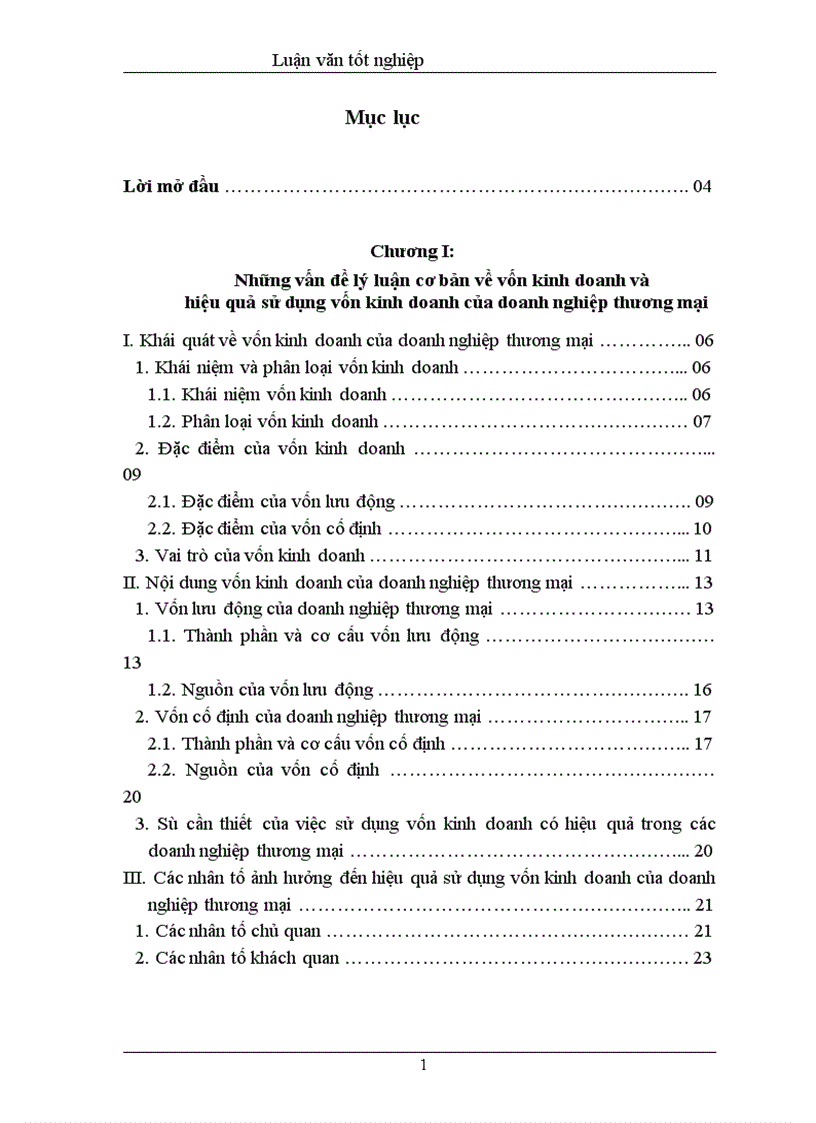 Một số biện pháp nhằm nâng cao hiệu quả sử dụng vốn kinh doanh ở công ty xăng dầu Bắc Tây Nguyên