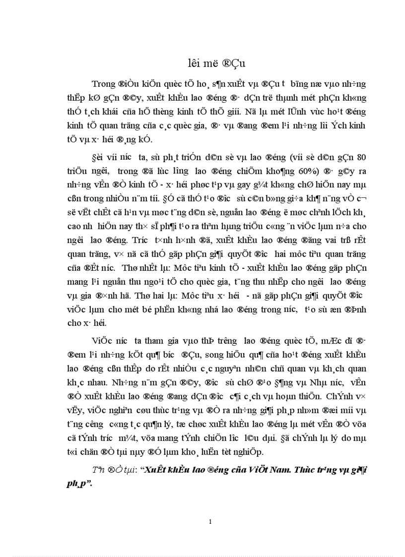 Xuất khẩu lao động của Việt Nam Thực trạng và giải pháp