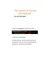 The Secrets of Success and Happiness