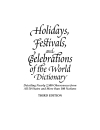 Holidays Festivals and Celebrations of the World Dictionary 2005 I