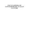 Encyclopedia of Contemporary Italian Culture