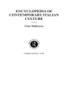 Encyclopedia of Contemporary Italian Culture