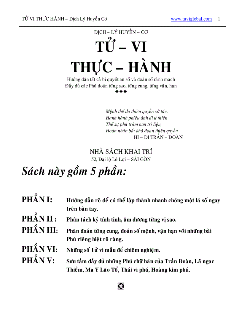 Tử Vi Thực Hành