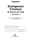 Frommers european cruises and ports of call