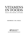 VITAMINS IN FOODS Analysis Bioavailability and Stability