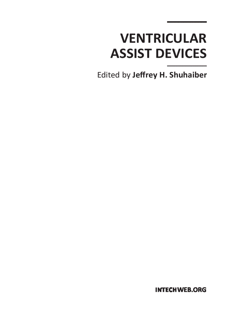 Ventricular Assist Devices