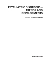 Psychiatric Disorders Trends and Developments