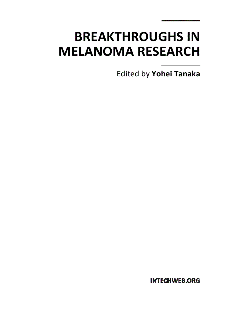 Breakthroughs in Melanoma Research