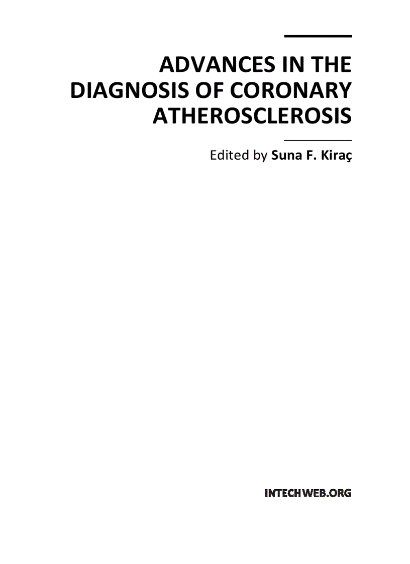 Advances in the Diagnosis of Coronary Atherosclerosis