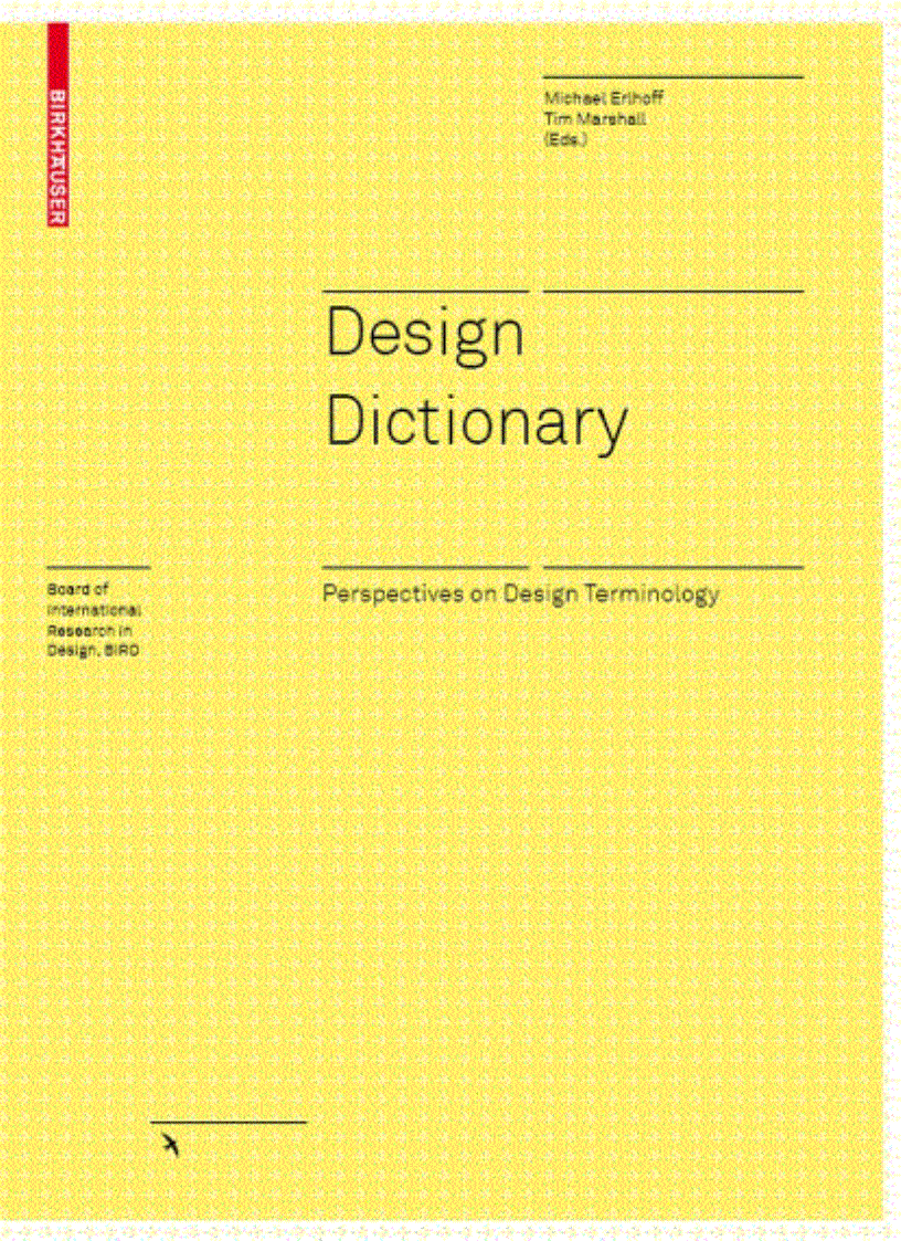 Design Dictionary Perspectives on Design Terminology