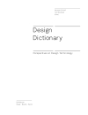 Design Dictionary Perspectives on Design Terminology