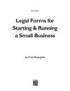 Legal Forms for Starting Running a Small Business 3rd edition