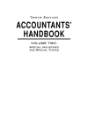 Accountants Handbook Volume 2 Special Industries and Special Topics 10th Edition