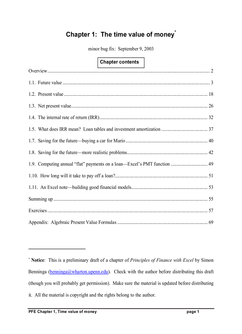 Principles of Finance with Excel