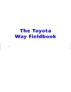 The Toyota Way Fieldbook