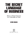 The Secret Language of Business