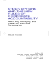 Stock Options and the New Rules of Corporate Accountability Measuring Managing and Rewarding Executive Performance