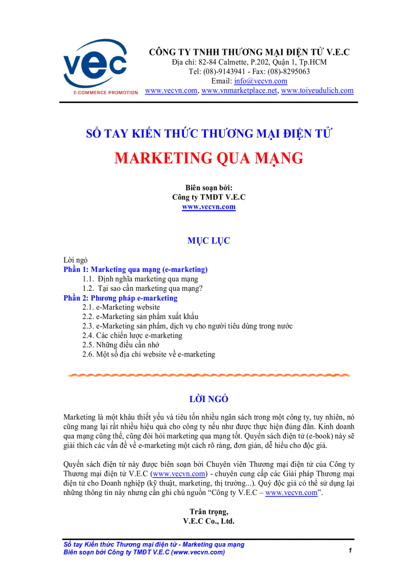 Marketing Qua Mạng