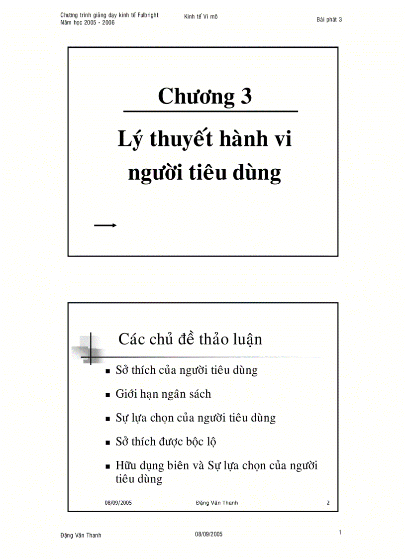 Lý Thuyết Hành Vi Người Tiêu Dùng