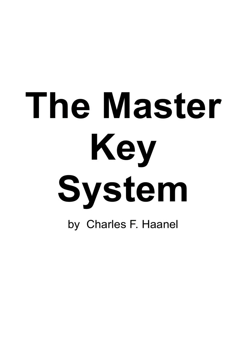 The Master Key System