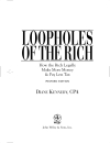 Loopholes of the Rich How the Rich Legally Make More Money and Pay Less Tax