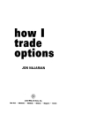 How I Trade Options