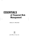 Essentials of Financial Risk Management