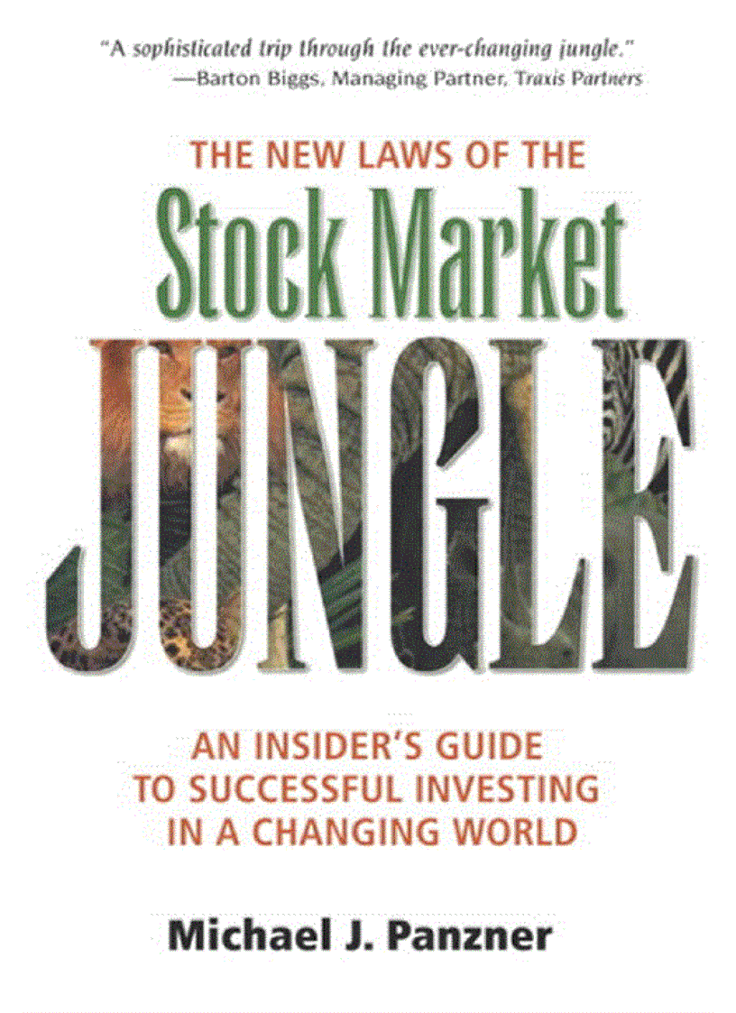 The New Laws of the Stock Market Jungle