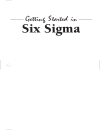 Getting Started in Six Sigma