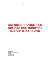 Thương hiệu qua tiếp xúc khách hàng