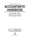 Accountants Handbook Volume 1 Financial Accounting and General Topics 10th Edition 2003