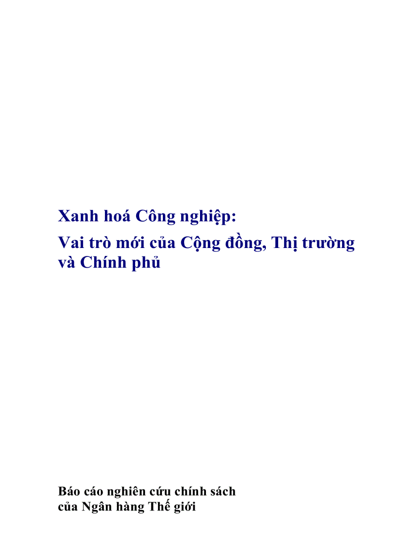 Vai trò mới của Cộng đồng Thị trường và Chính phủủ