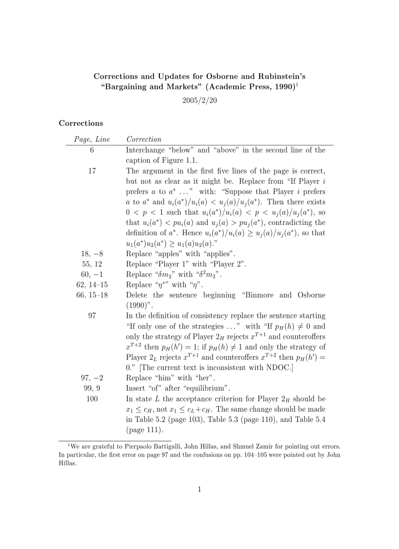 Bargaining and Markets