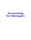 Accounting for Managers