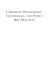 Corporate Management Governance and Ethics Best Practices