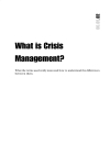 Crisis Management