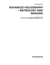 Advanced Holography Metrology and Imaging