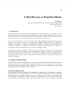 Cognitive Radio Systems