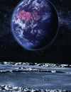 Earth and the Moon Space