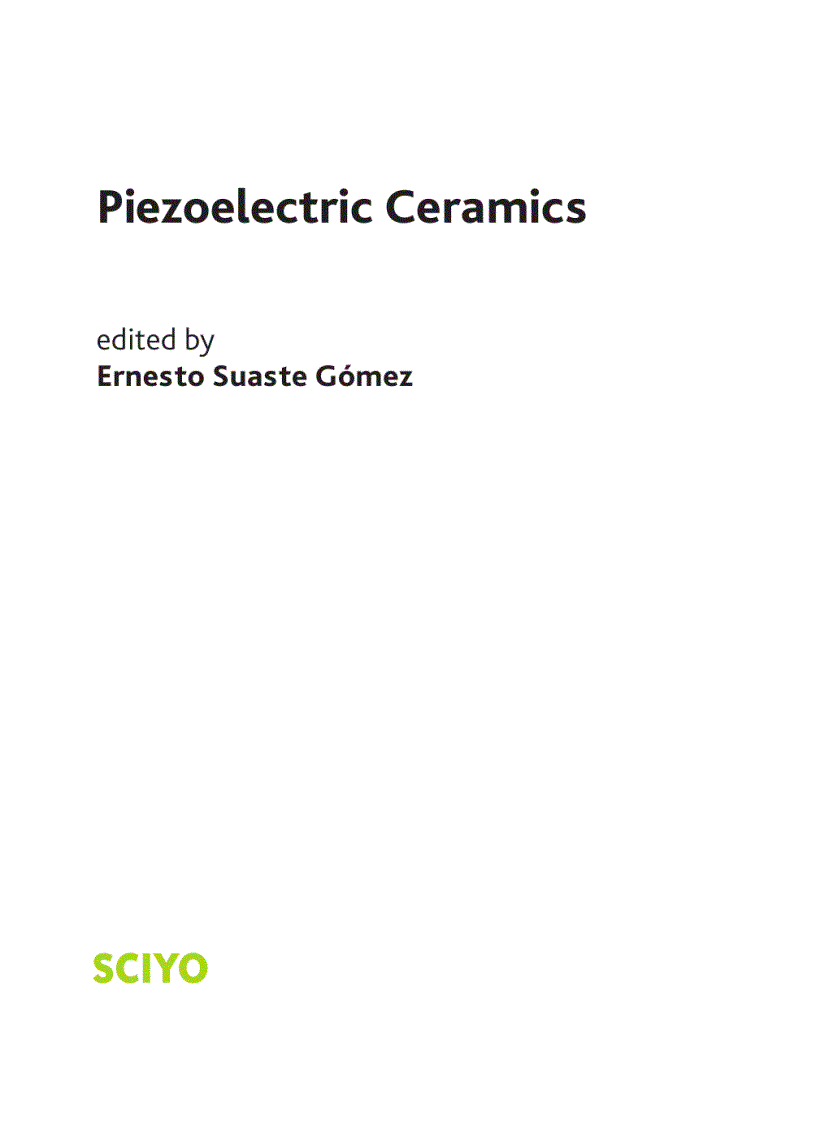 Piezoelectric Ceramics